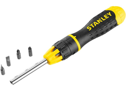 STANLEY PORTAINSERTI BITS MAGNETICO A CRICCHETTO CON 10 INSERTI BITS