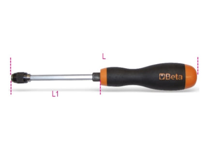 BETA   851SR PORTAINSERTI BITS A SGANCIO RAPIDO CON IMPUGNATURA 1/4"