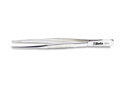 BETA   994 PINZETTA A MOLLA A PUNTE LARGHE DIRITTE ZIGRINATE INOX MM150