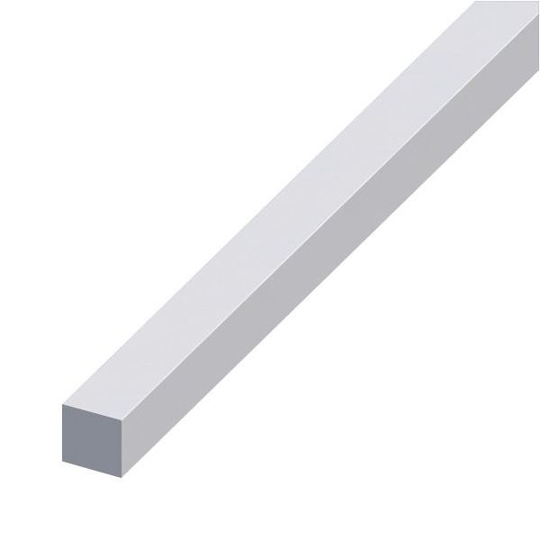 ALFER BARRA QUADRATA ALLUMINIO ANODIZZATO ARGENTO MM10X10 MT1