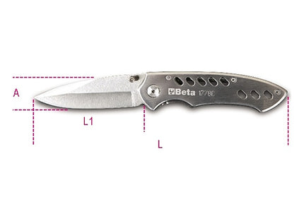 BETA  1778D COLTELLO A SERRAMANICO IN ACCIAIO INOX