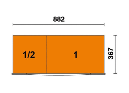 BETA BW2400SXLO9/E-XL CASSETTIERA CON 9 CASSETTI + 487 UTENSILI ARANCIO*