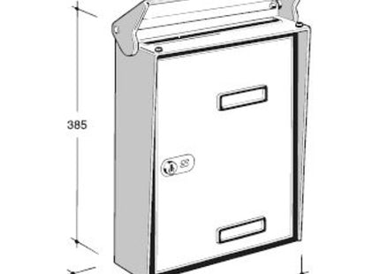 SILMEC CASSETTA POSTALE MOD. S90 COLORE RUGGINE
