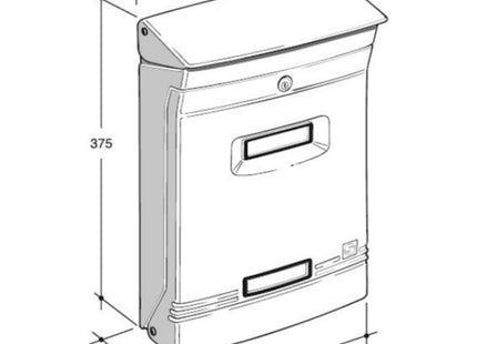 SILMEC CASSETTA POSTALE MOD. GIOIOSA COLORE BIANCO RAL 9001