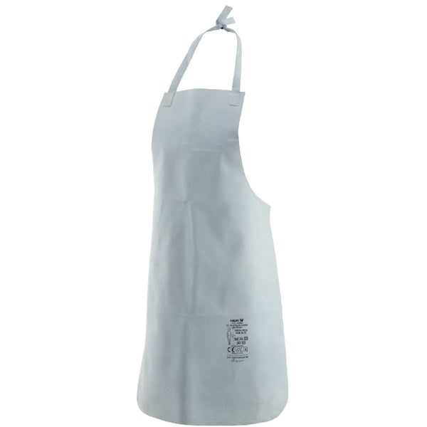 GREMBIULE IN CROSTA CM 60X 90 CON LACCI SUL COLLO E SUI FIANCHI GRIGIO