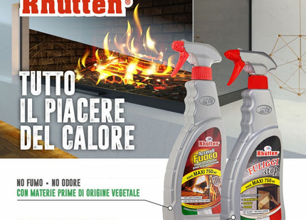 RHUTTEN FULIGGI STOP RIMUOVI FULIGGINE DA VETRI CAMINI SPRAY ML750