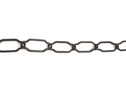 MINUTEX CATENA SAGOMATA FILO QUADRO IN ACCIAIO BRONZATO MOD. 201 D.MM2,5