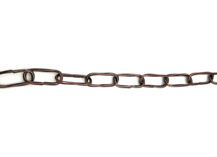 MINUTEX CATENA MIGNON RITORTA PER LAMPADARI FILO QUADRO BRONZATO D.MM2,2