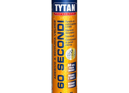 TYTAN SCHIUMA ADESIVA UNIVERSALE 60" PROFESSIONALE PER PISTOLA ML750*