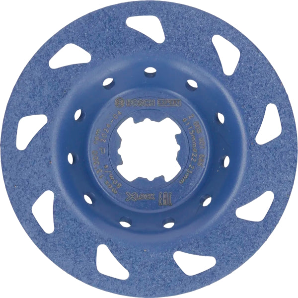 BOSCH MOLA A TAZZA CARBRIDE MULTI MATERIAL INCLINATA FINE D.MM115 X-LOCK