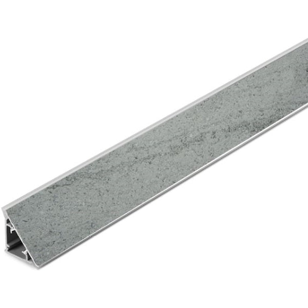 PIRCHER ALZATINA TRIANGOLARE PER TOP CUCINA BASALTO CENERE MM30X30X3000