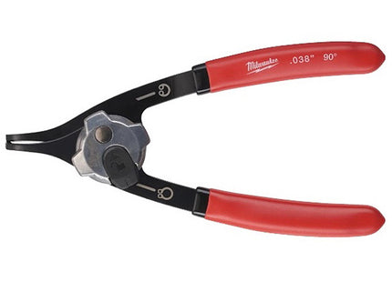 MILWAUKEE PINZA PER SEEGER INTERNI-ESTERNI BECCHI 90°