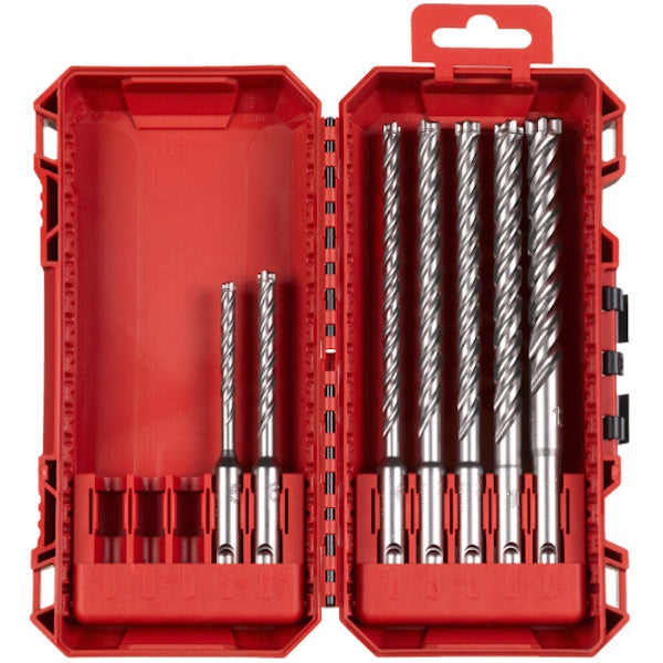 MILWAUKEE SERIE PUNTE SDS-PLUS MX4 IN BOX DA PZ 7 D.MM5-12