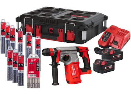 MILWAUKEE TASSELLATORE SDS-PLUS A BATTERIA M18 BLHX100P-502P