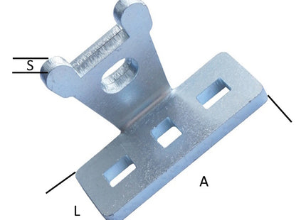 MINUTEX PORTALUCCHETTO CORAZZATO VERTICALE PANZER ACCIAIO ZINCATO BIANCO