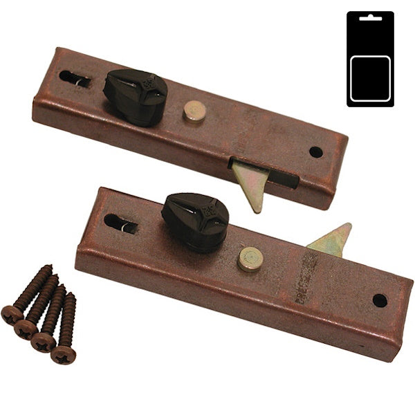 SODIFER CHIUSURE PER TAPPARELLE MOD. VOLGISTOP IN FERRO BRONZATO PZ2