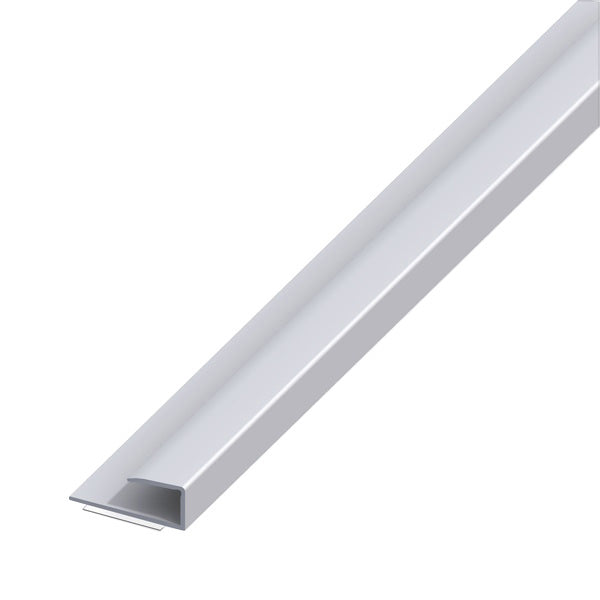 ALFER PROFILO PER BORDI ALLUMINIO ANODIZZATO ARGENTO MM15X9 MT1