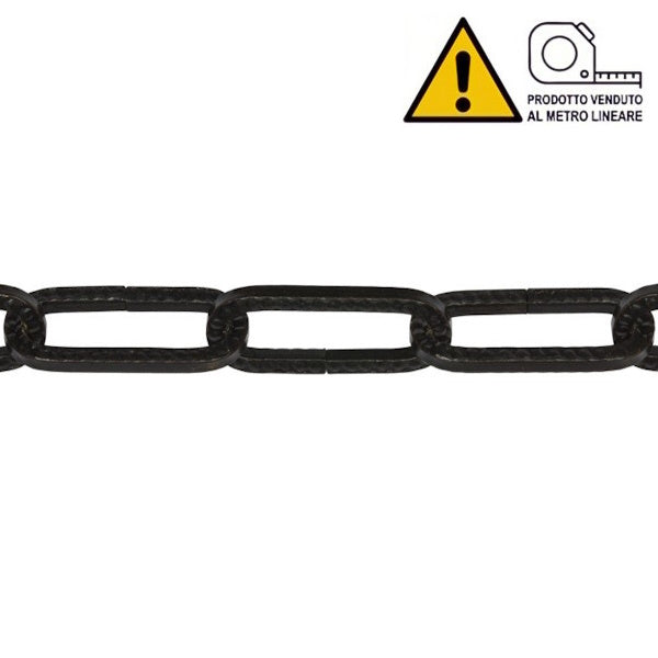 MINUTEX CATENA FILO QUADRO IN ACCIAIO NERO MOD. 886 D.MM 2
