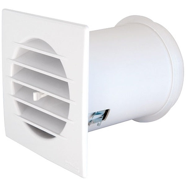 LA VENTILAZIONE GRIGLIA CON VALVOLA TERMOSTATICA QUADRA COLORE BIANCO