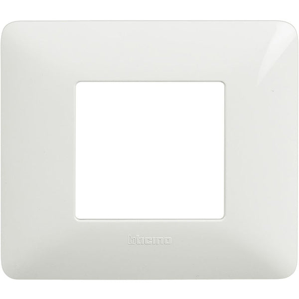 BTICINO MATIX PLACCA 2 POSTI COLORE BIANCO