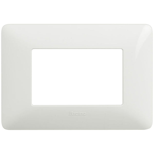 BTICINO MATIX PLACCA 3 POSTI COLORE BIANCO
