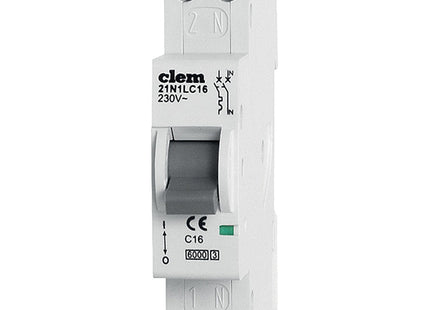 ELETTROCANALI INTERRUTTORE MAGNETOTERMICO 1P+N 1 MUDOLO 4,5 KA