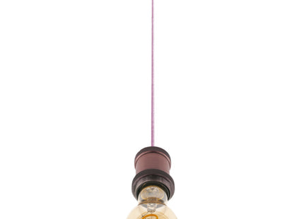 CENTURY SOSPENSIONE DA INTERNO FUSION 150 ORO ROSA ANTICATO ATTACCO E27
