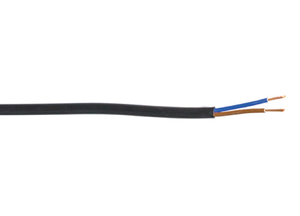 CAVO ELETTRICO PIATTO IN MATASSINA 2X0,75 MT20 NERO GOAT