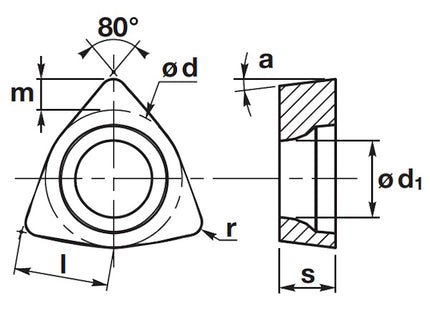 IMPERO INSERTO PER TORNITURA ART. WNMG 08 04 08-M2 8535