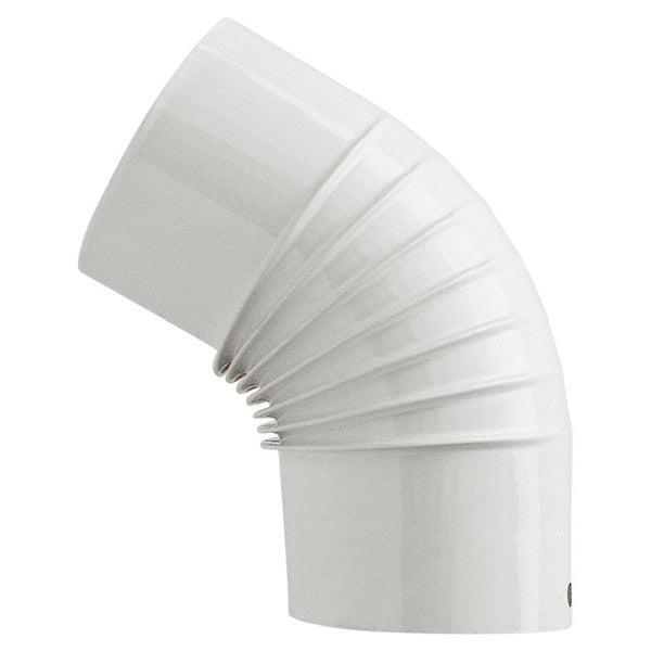 SAVE MEZZO GOMITO PER STUFE SMALTATO BIANCO*