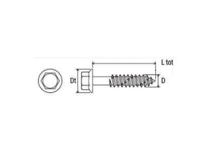 MUSTAD VITE KOVERVIT BS TE AUTOFILETTANTE CHROMITING