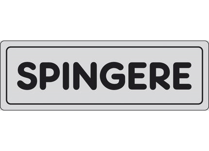 SEGNALE SPINGERE ADESIVO MM150X 50