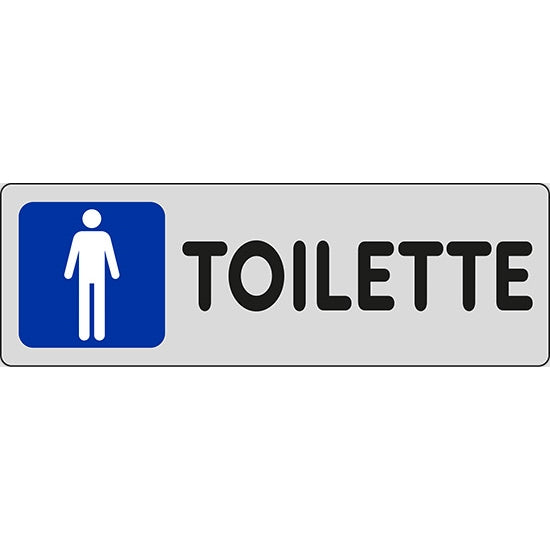 SEGNALE TOILETTE (UOMINI FIG.PICCOLA) ADESIVO MM150X 50