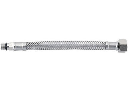 IDRO-BRIC FLESSIBILE PER ACQUA INOX AISI 304 D.MM 8X 400 M10X1-1/2"F