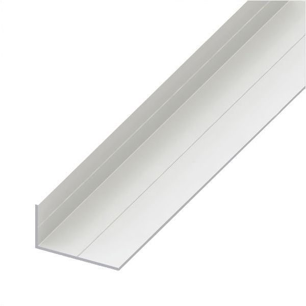 ALFER ANGOLARE LATI DISUGUALI PVC CON SCANALATURE UNICHE BIANCO MT.1