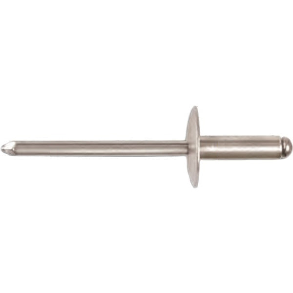 FAR RIVETTI IN ACCIAIO INOX A2 A TESTA LARGA