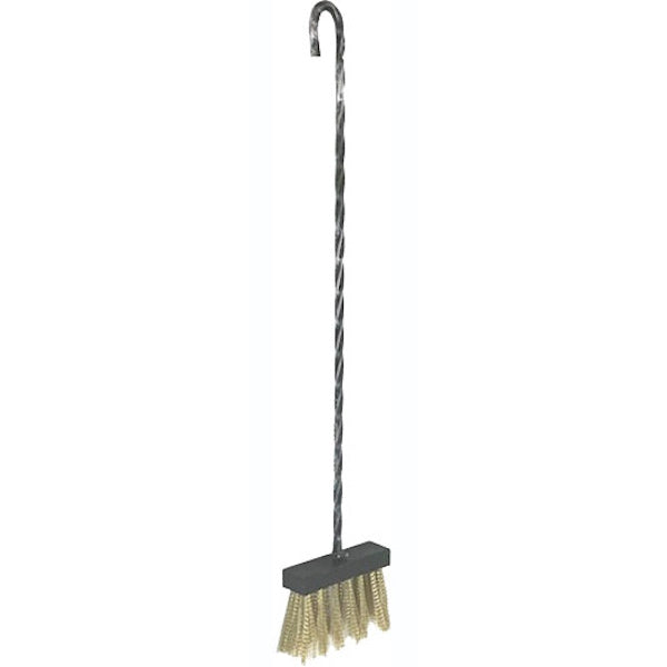 SCOPINO PER CAMINO CON SETOLE IN OTTONE MANICO IN FERRO CM44