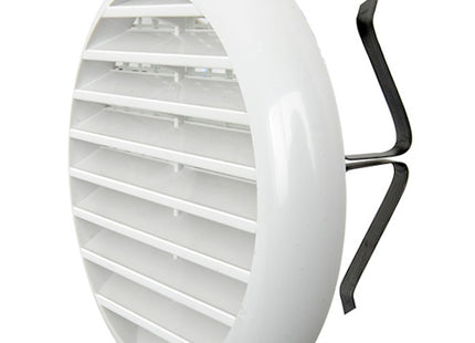 LA VENTILAZIONE GRIGLIA IN ABS TONDA CON MOLLE COLORE BIANCO