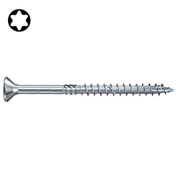 FISCHER VITE PER LEGNO FPF-ST ZPP TSP TX40 ZINCATA BIANCA