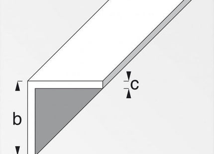 ALFER ANGOLARE LATI UGUALI ALLUMINIO ANODIZZATO CROMATO MM15X15X1 MT2,5