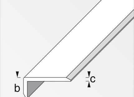 ALFER PROFILO PROTEZIONE BORDI ALLUMINIO ANODIZZATO ARGENTO MT.2
