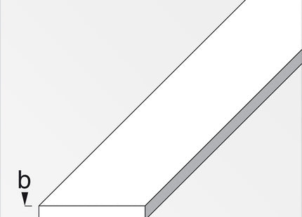 ALFER BARRA PIATTA ACCIAIO LAMINATO A FREDDO MM35,5X1,5 MT1