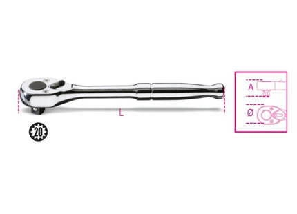 BETA   900M/55 CRICCHETTO REVERSIBILE 48 DENTI 1/4"