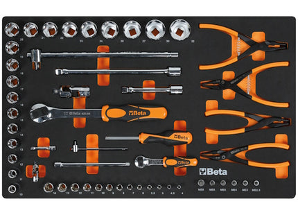 BETA RSC24/7-O VI CASSETTIERA 7 CASSETTI+185 UTENSILI INDUSTRIA ARANCIO