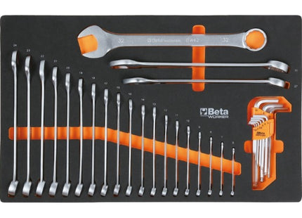 BETA BW2400SXLO9/E-XL CASSETTIERA CON 9 CASSETTI + 487 UTENSILI ARANCIO*