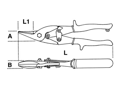 BETA  1124 CESOIA A DOPPIA LEVA SINISTRORSA LAME CURVE MM250