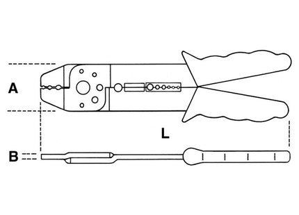 BETA  1602A PINZA PER CAPICORDA PREISOLATI MODELLO STANDARD