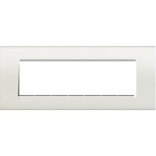 BTICINO LIVINGLIGHT PLACCA 7 POSTI COLORE BIANCO