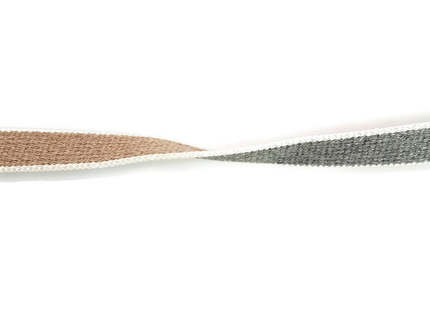 CINTINO TAPPARELLE IN COTONE EXTRA MT50X22MM GRIGIO/AVANA