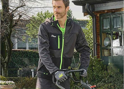 U-POWER FELPA IN TESSUTO CON ZIP GALAXY COLORE ASPHALT GREY/GREEN